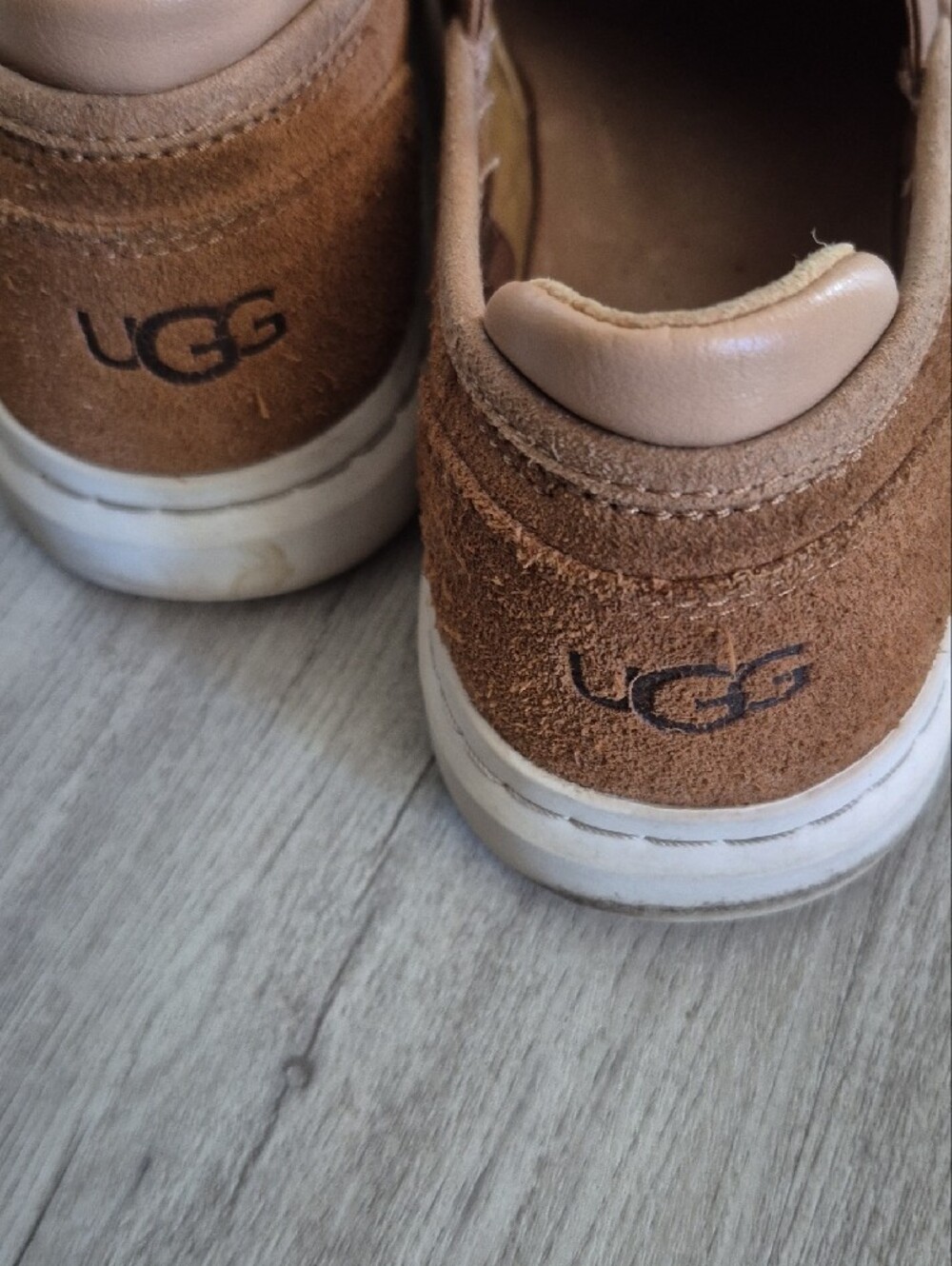 UGG Men's Tan Suede Slip-On Loafers - Picture 2 of 9